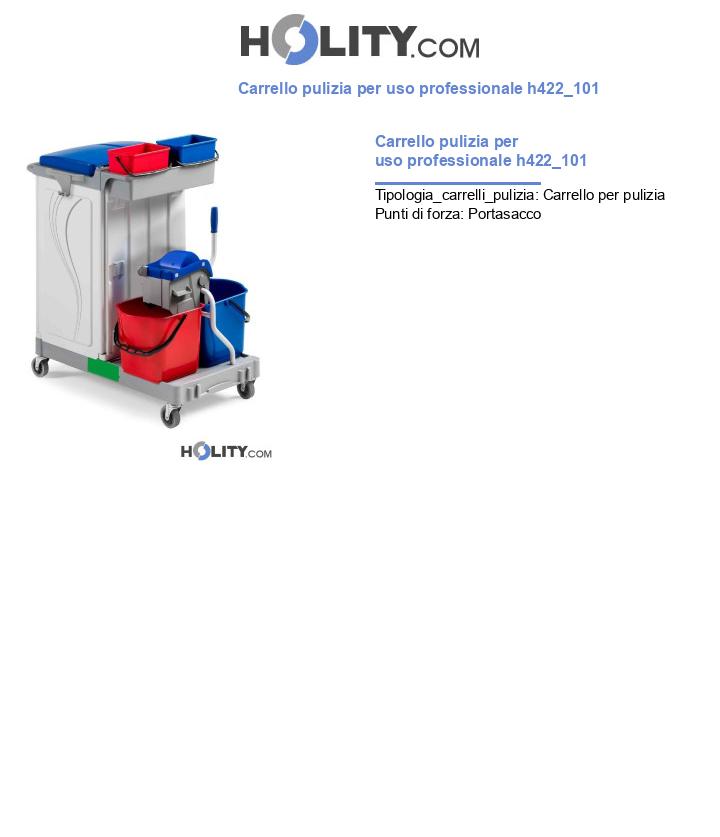 Carrello pulizia per uso professionale h422_101