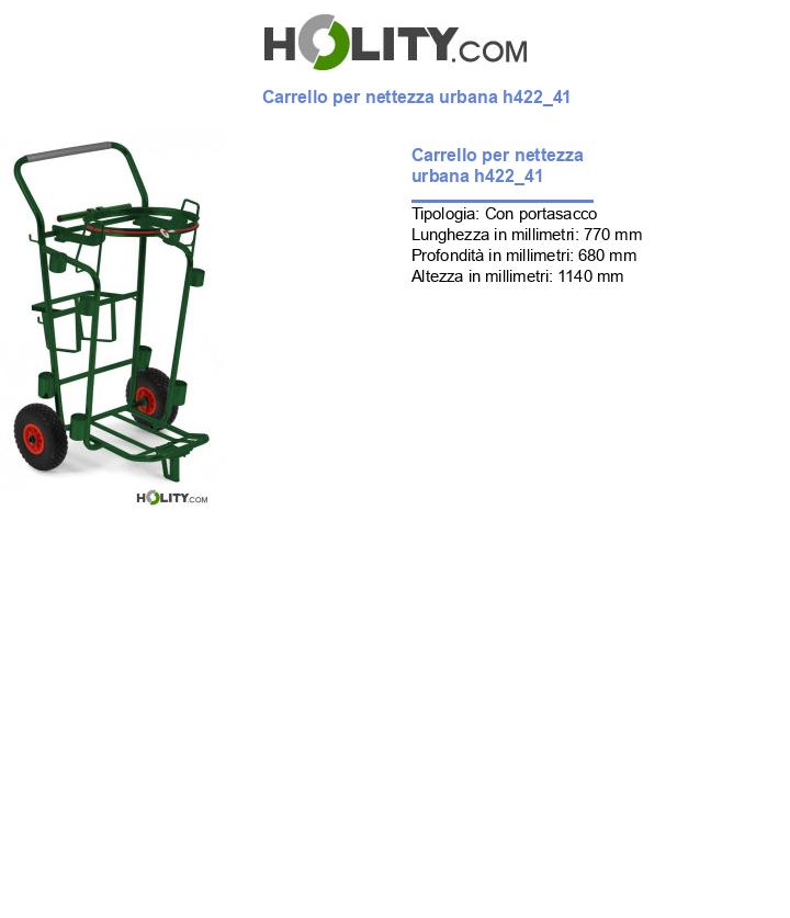Carrello per nettezza urbana h422_41