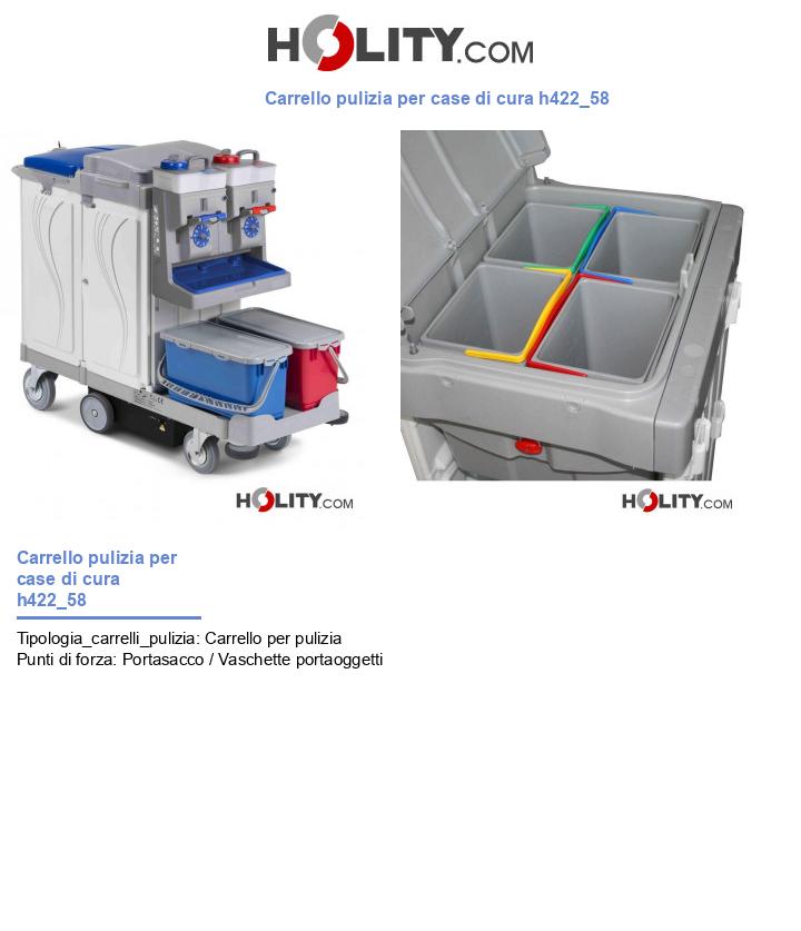 Carrello pulizia per case di cura h422_58