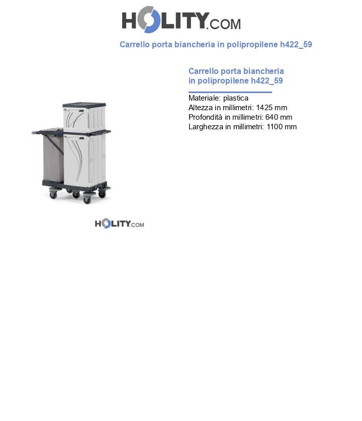 Carrello porta biancheria in polipropilene h422_59
