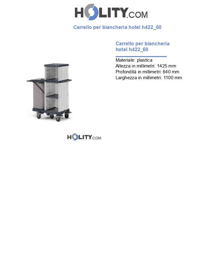 Carrello per biancheria hotel h422_60