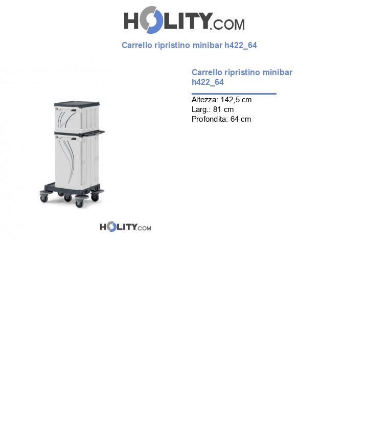 Carrello ripristino minibar h422_64