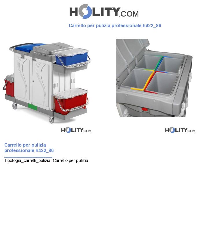 Carrello per pulizia professionale h422_86