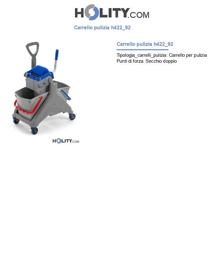 Carrello pulizia h422_92