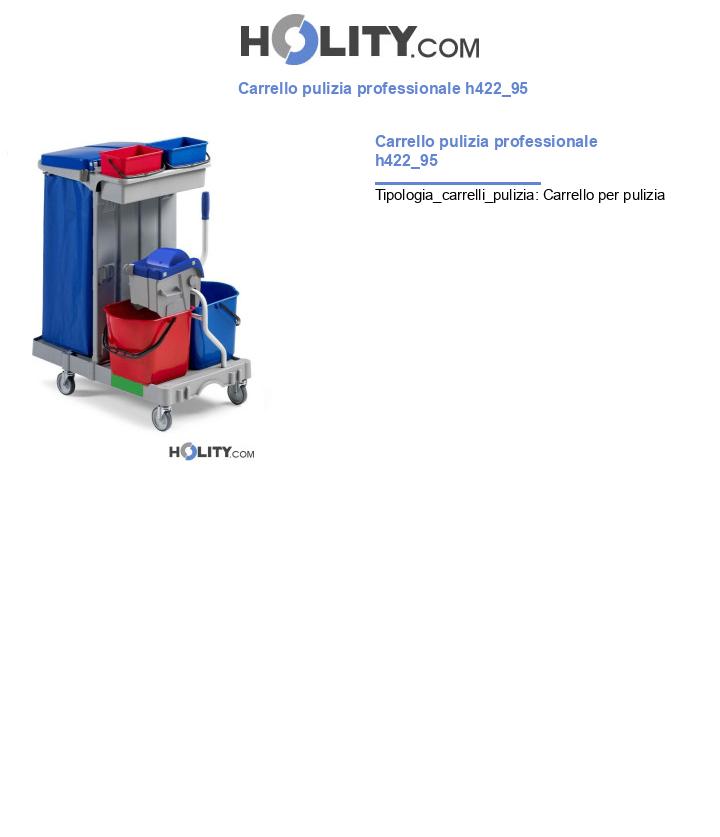 Carrello pulizia professionale h422_95