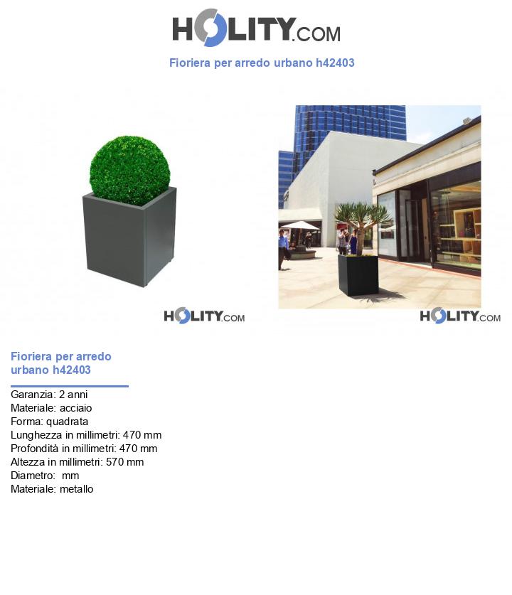 Fioriera per arredo urbano h42403
