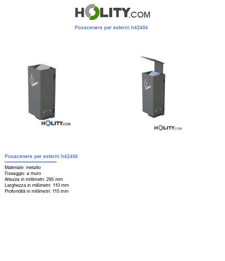 Posacenere per esterni h42404