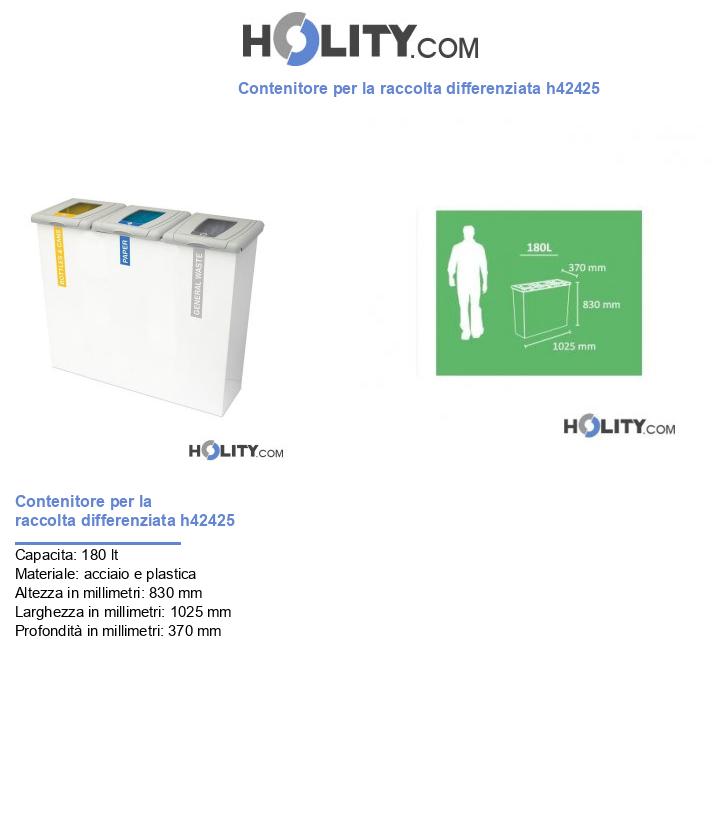 Contenitore per la raccolta differenziata h42425