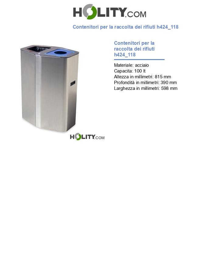 Contenitori per la raccolta dei rifiuti h424_118