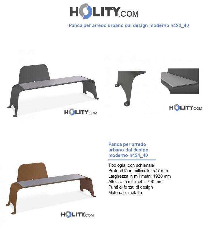 Panca per arredo urbano dal design moderno h424_40