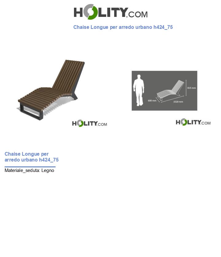 Chaise Longue per arredo urbano h424_75