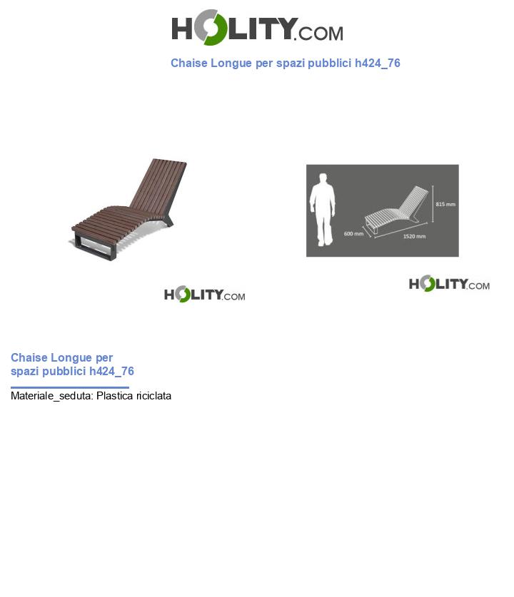 Chaise Longue per spazi pubblici h424_76