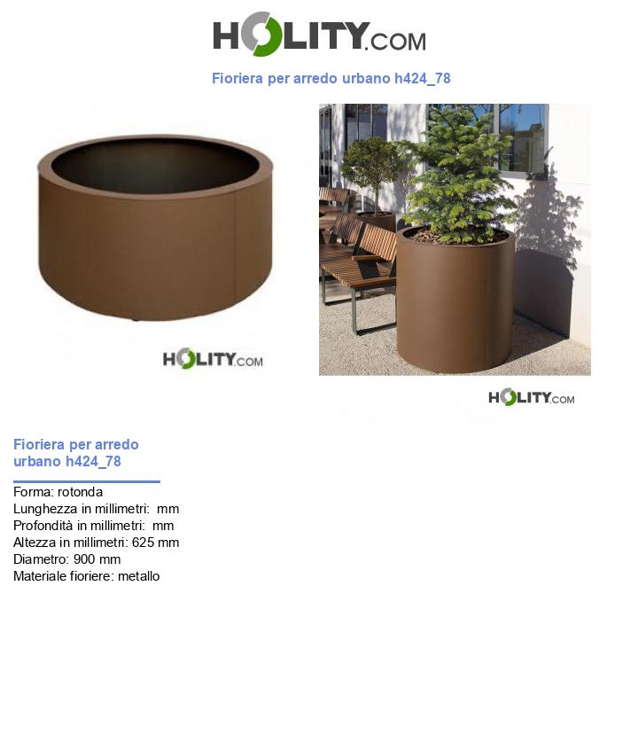 Fioriera per arredo urbano h424_78