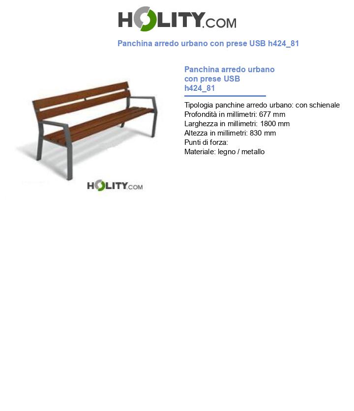 Panchina arredo urbano h424_81
