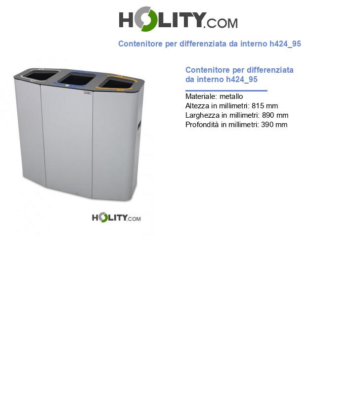 Contenitore per differenziata da interno h424_95