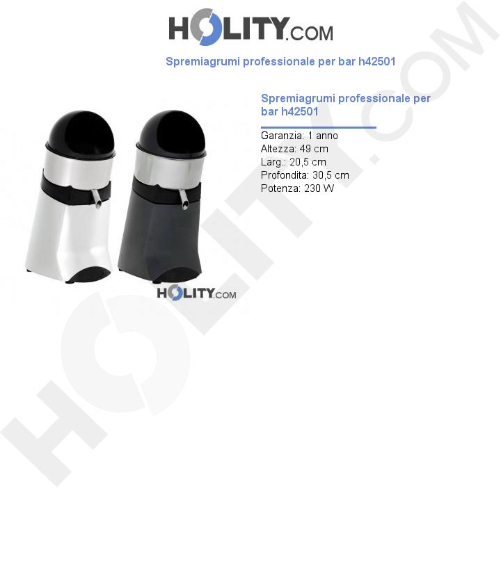 Spremiagrumi professionale per bar h42501