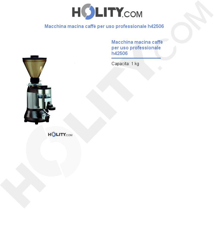 Macchina macina caffè per uso professionale h42506