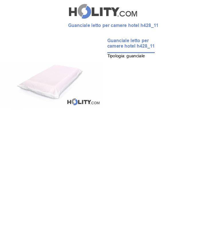Guanciale letto per camere hotel h428_11
