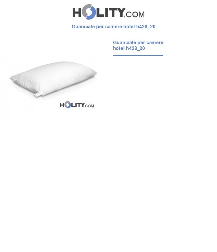 Guanciale per camere hotel h428_20
