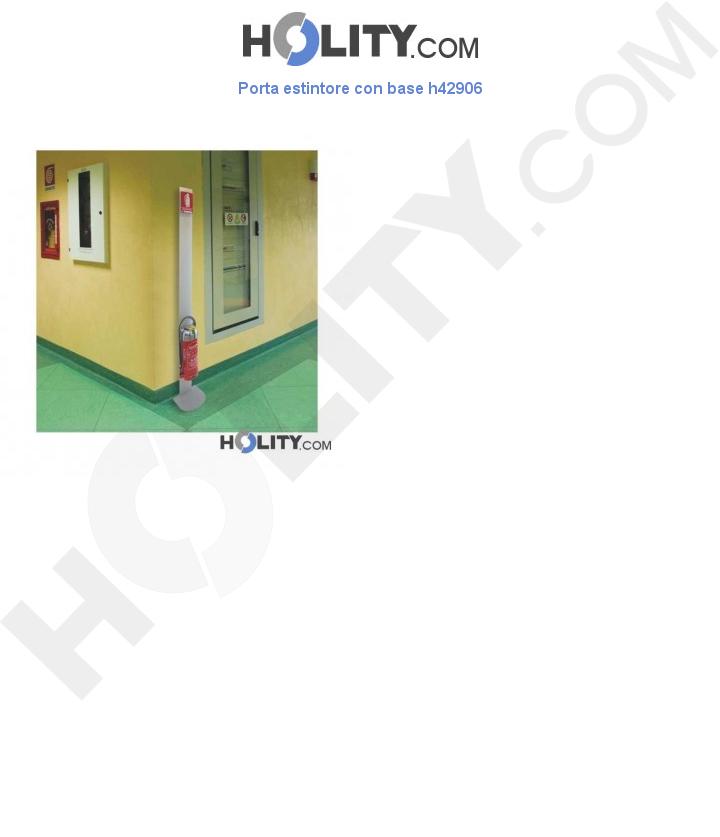 Porta estintore con base h42906