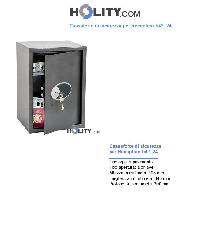 Cassaforte di sicurezza per Reception h42_24