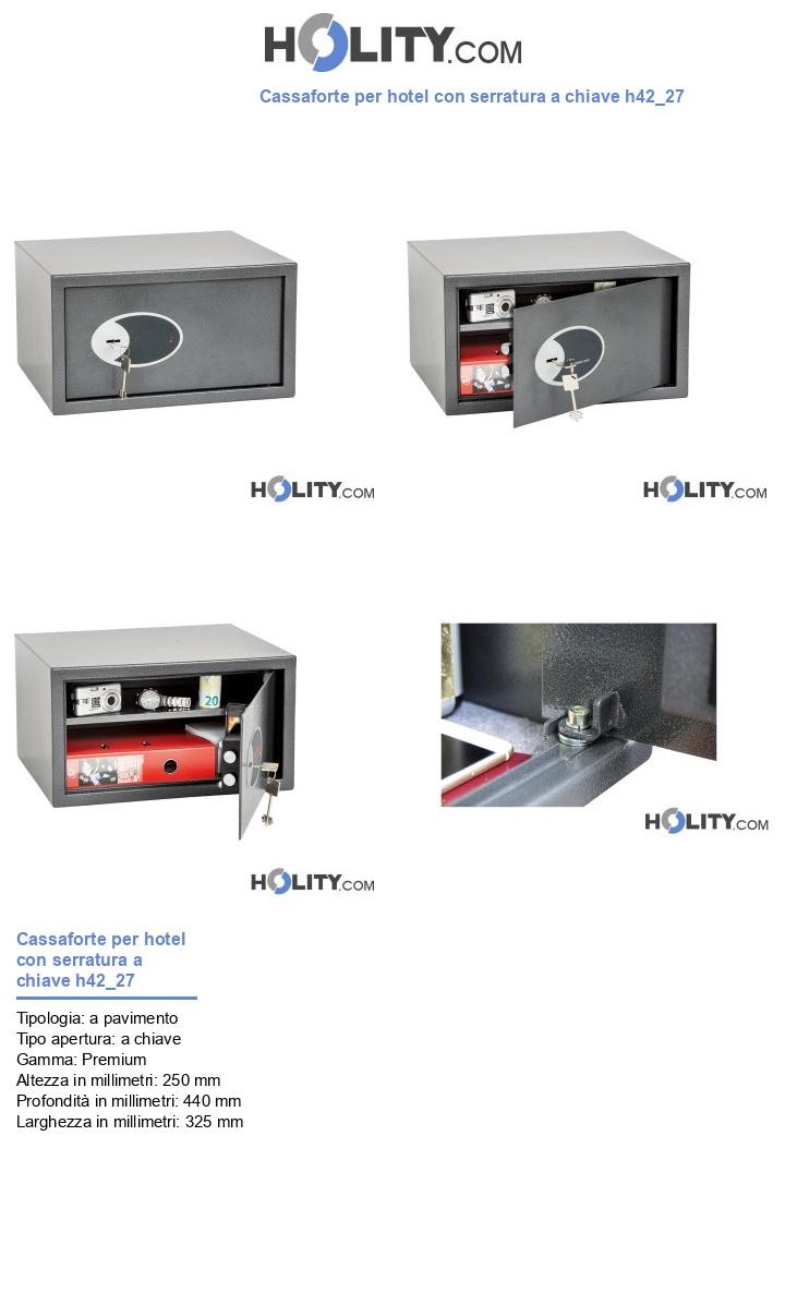 Cassaforte per hotel con serratura a chiave h42_27