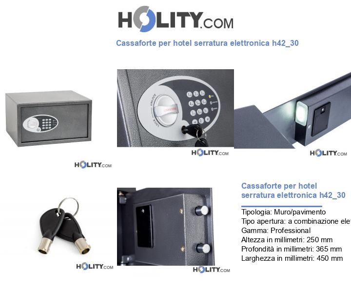 Cassaforte per hotel serratura elettronica h42_30