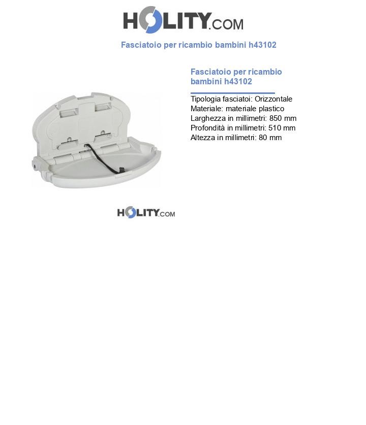Fasciatoio per ricambio bambini h43102