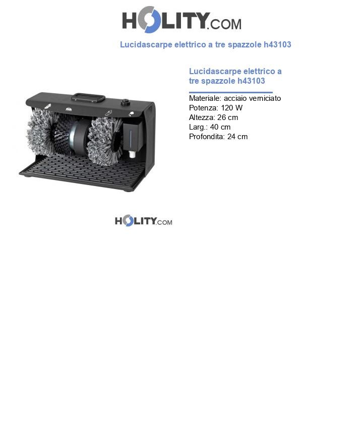 Lucidascarpe elettrico a tre spazzole h43103