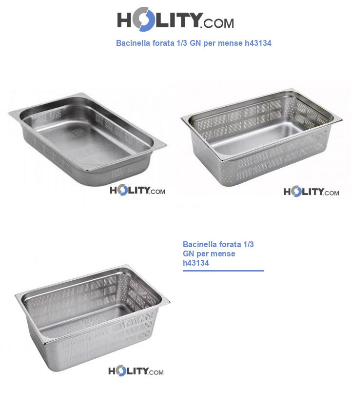 Bacinella forata 1/3 GN per mense h43134
