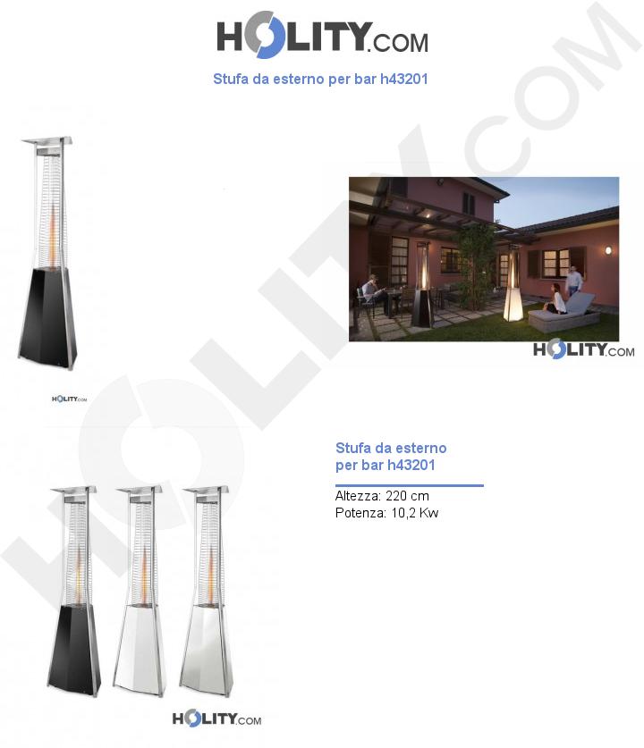 Stufa da esterno per bar h43201