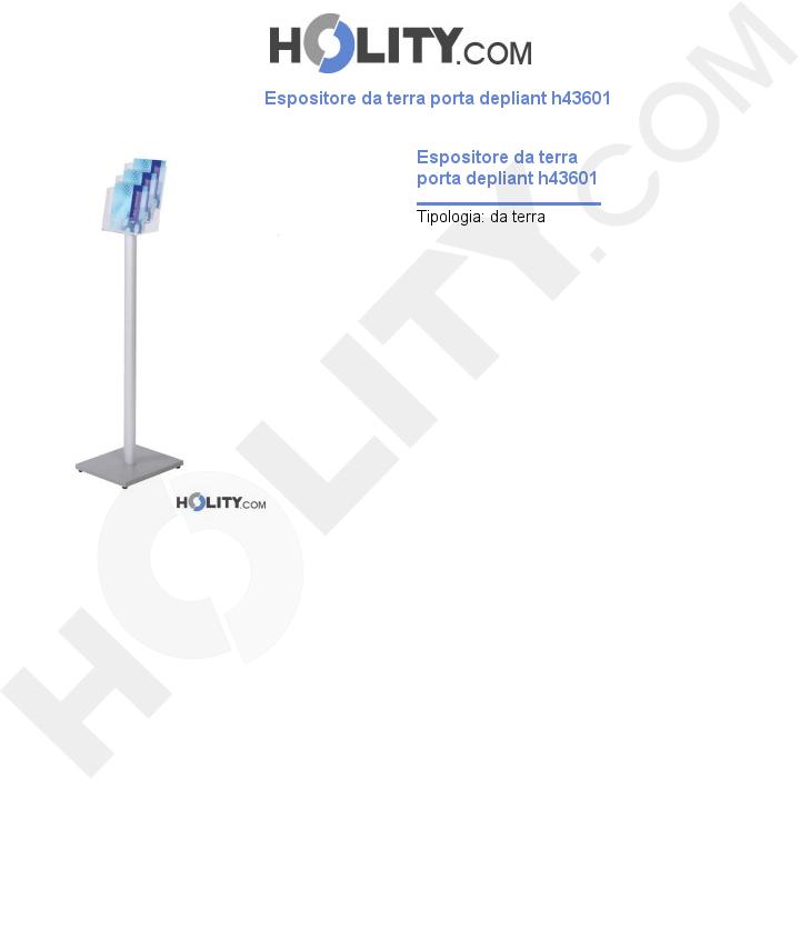 Espositore da terra porta depliant h43601