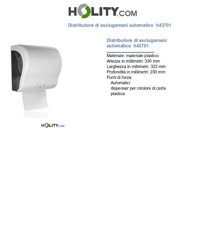 Distributore di asciugamani automatico  h43701