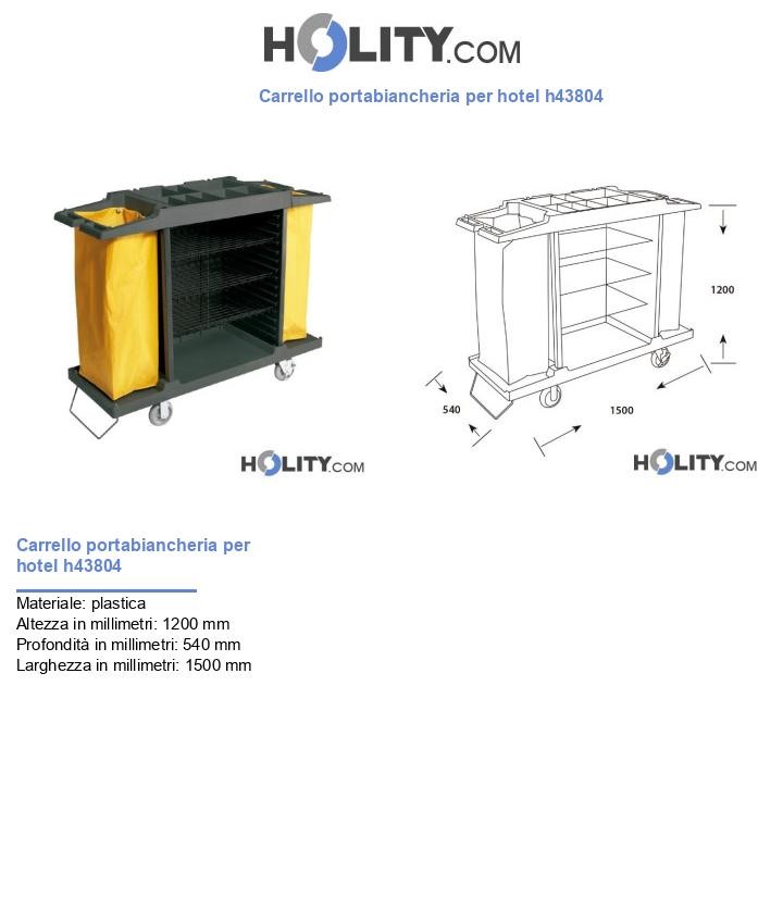 Carrello portabiancheria per hotel h43804