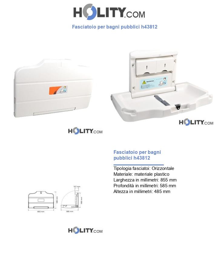 Fasciatoio per bagni pubblici h43812
