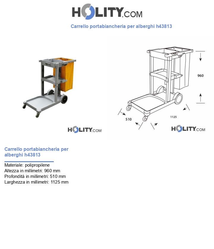 Carrello portabiancheria per alberghi h43813