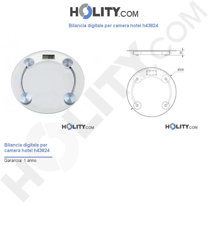 Bilancia digitale per camera hotel h43824