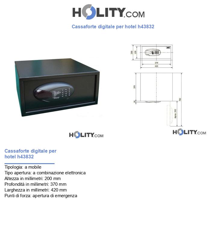 Cassaforte digitale per hotel h43832