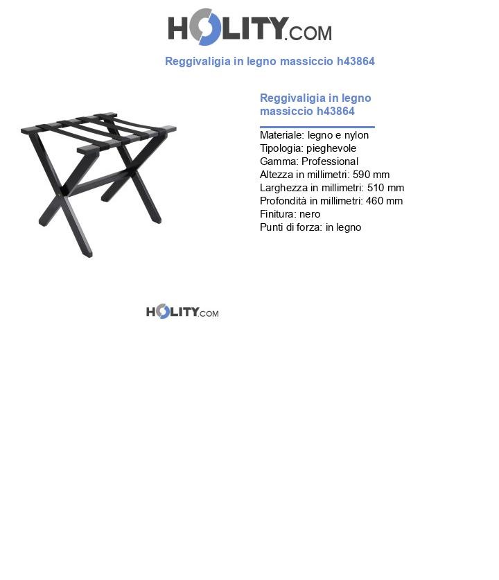 Reggivaligia in legno massiccio h43864