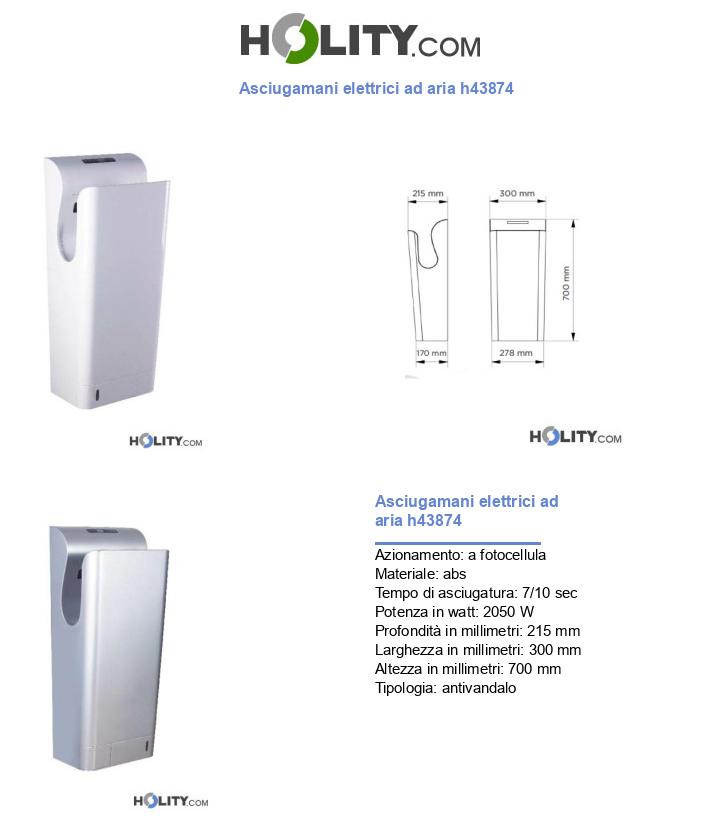 Asciugamani elettrici ad aria h43874