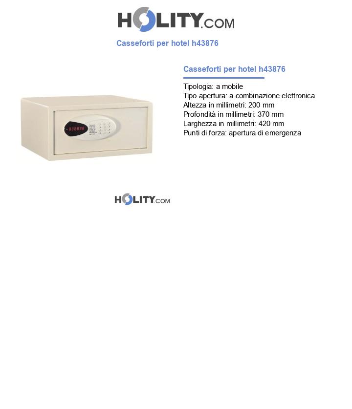 Casseforti per hotel h43876