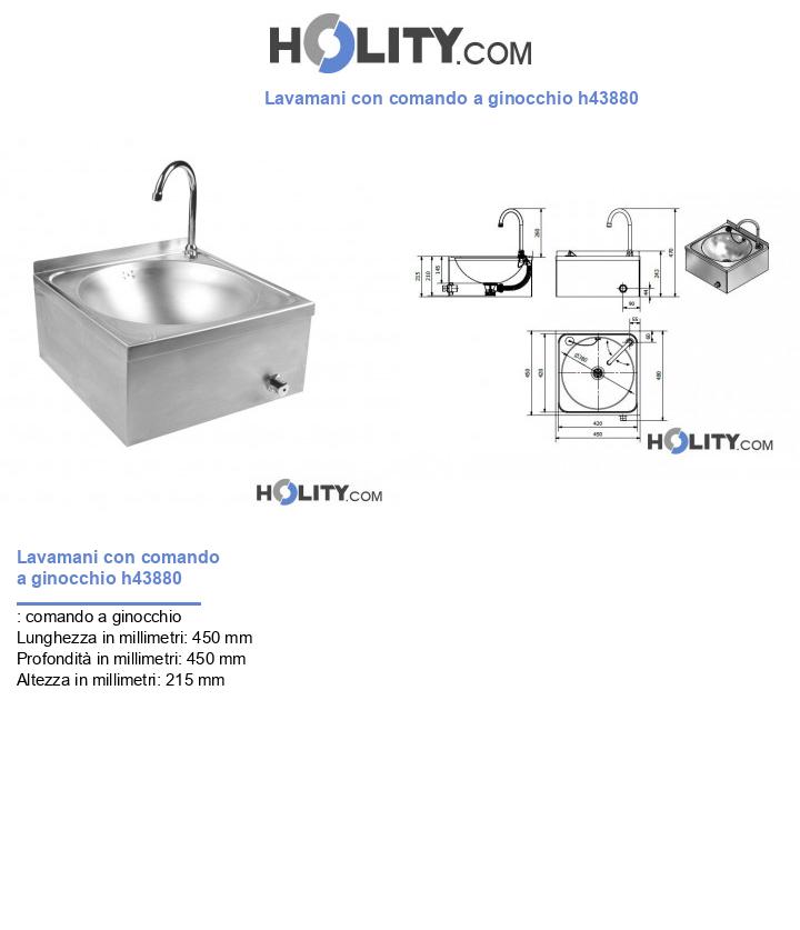 Lavamani con comando a ginocchio h43880