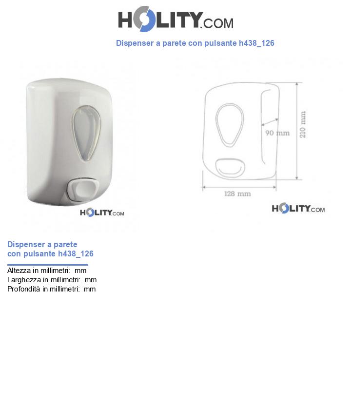 Dispenser a parete con pulsante h438_126