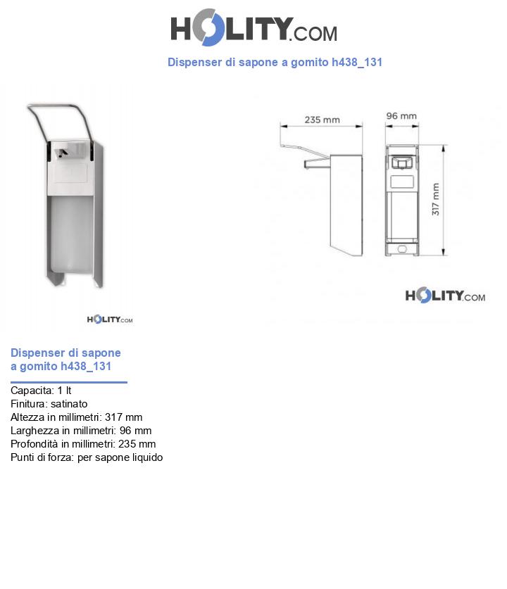 Dispenser di sapone a gomito h438_131