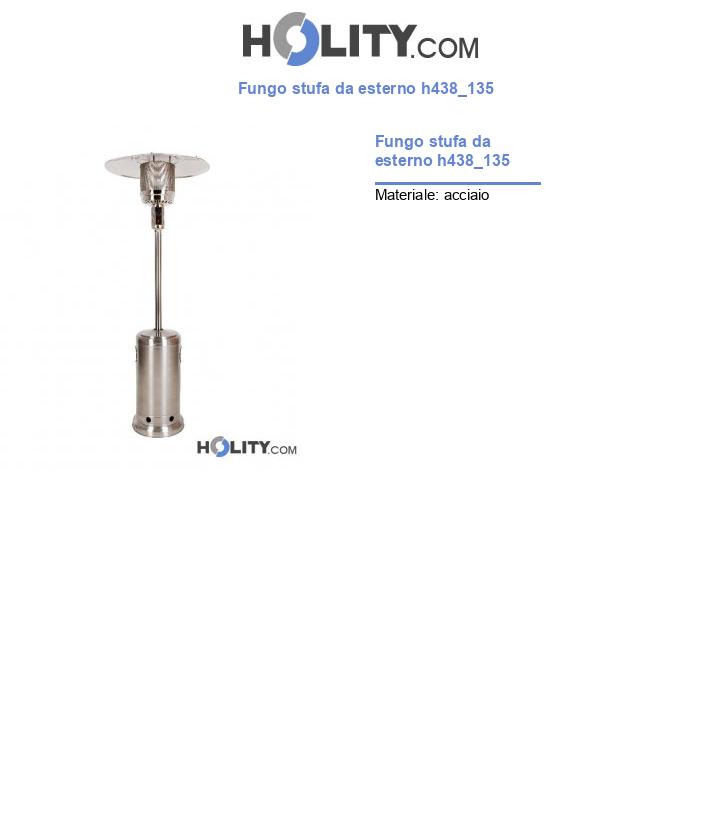 Fungo stufa da esterno h438_135