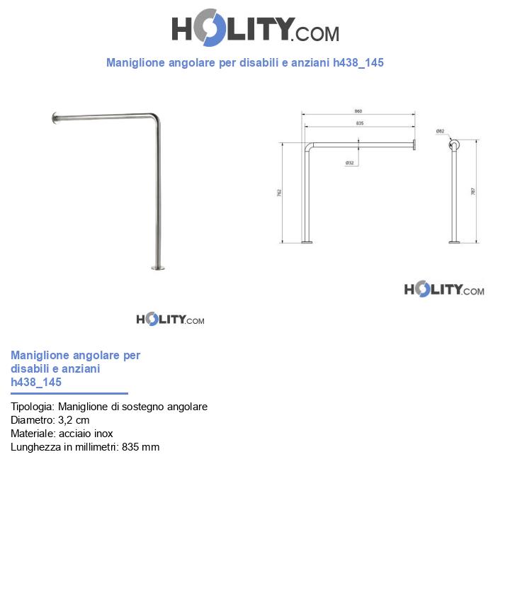 Maniglione angolare per disabili e anziani h438_145