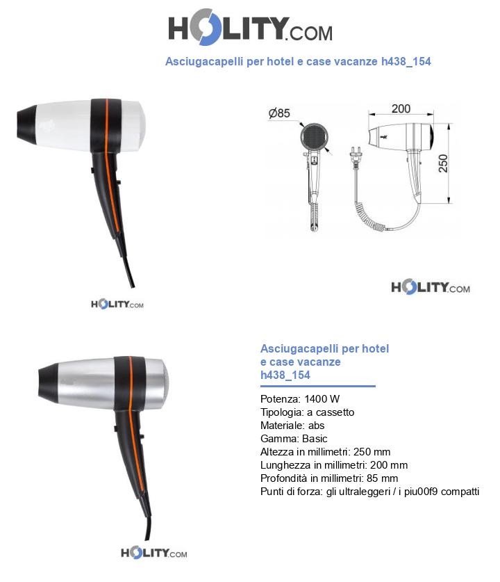 Asciugacapelli per hotel e case vacanze h438_154