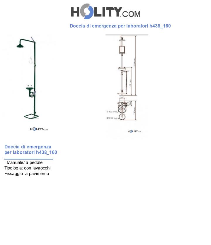 Doccia di emergenza per laboratori h438_160