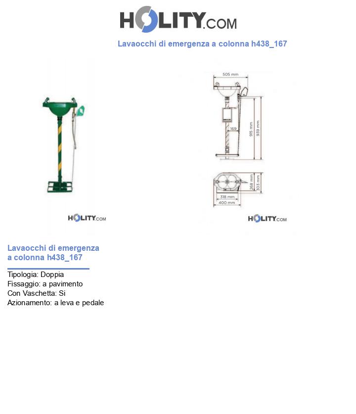 Lavaocchi di emergenza a colonna h438_167