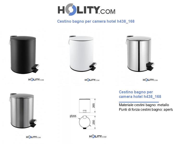 Cestino bagno per camera hotel h438_168
